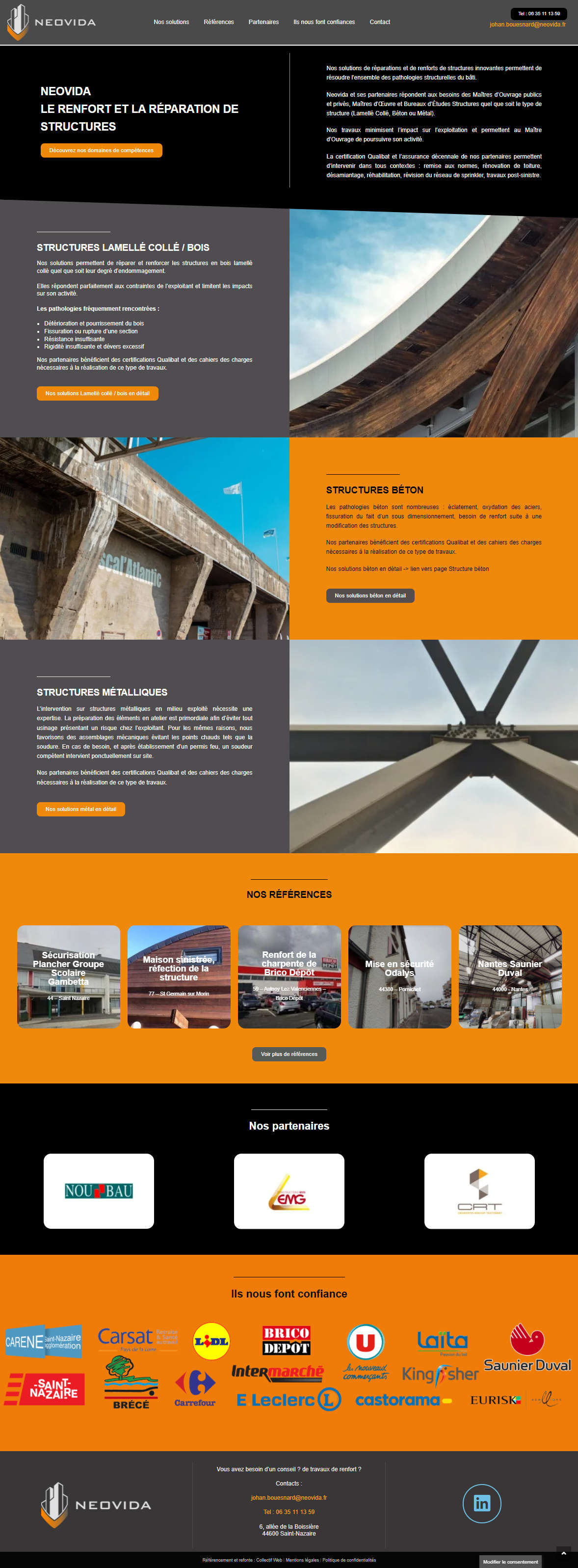 Optimisation SEO - refonte de site web Saint-Nazaire