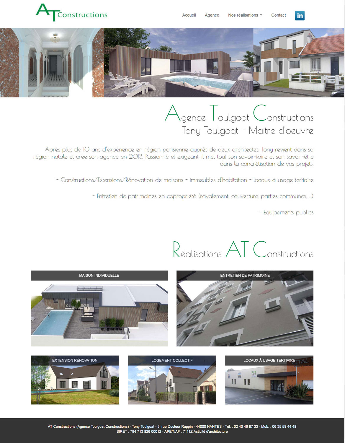 Site web architecte Nantes
