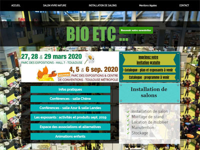 Site vitrine evenementiel