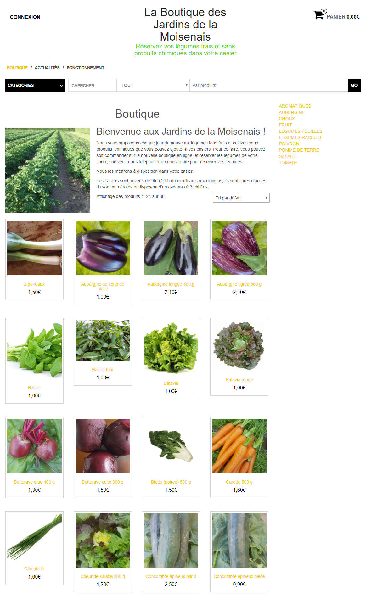Boutique e-commerce Wordpress + Woocommerce